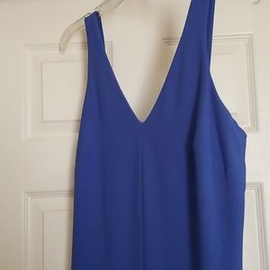 Blue sleeveless dress